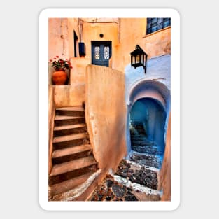 Pyrgos village, Santorini island Sticker